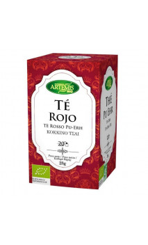 Té rojo ecológico - Pu Erh - Artemis bio - 20 bolsitas