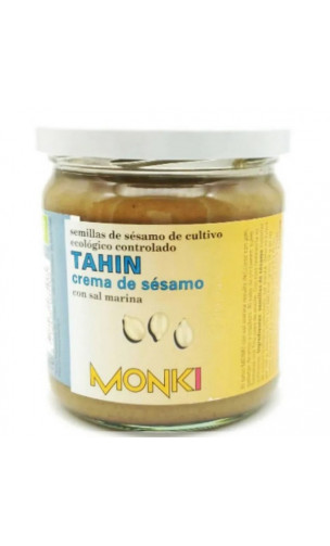 Tahin au sel marin BIO - Graines de sésames grillées - Monki - 330g