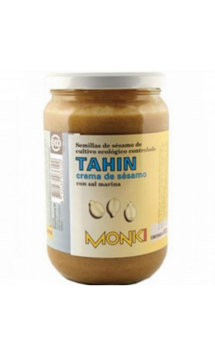 Tahin au sel marin BIO - Graines de sésames grillées - Monki - 650g