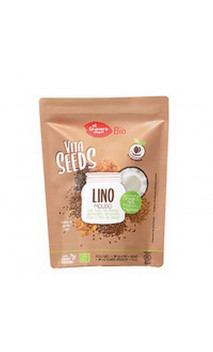 Graines de lin bio moulu au blé sarrasin Cacao et Amandes - Vitaseeds - El granero integral - 200g