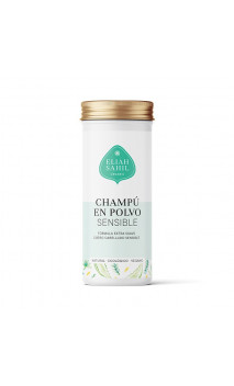 Champú en polvo ecológico SENSIBLE - Extra suave - Cuero cabelludo sensible - Recargable  - Eliah Sahil - 100 g.