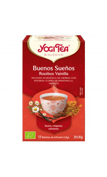 Rooibos bio Buenos Sueños - Vainilla - YOGI TEA - 17 bolsitas x 1,8 g.