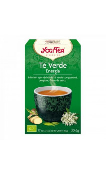 Té verde ecológico - Infusión Verde Energía - YOGI TEA - 17 bolsitas x 1,8g
