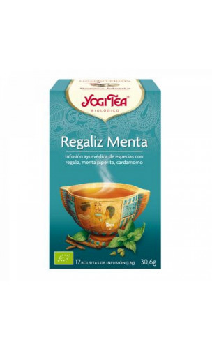 Infusion bio Yogi Tea Réglisse Menthe - YOGI TEA - 17 sachets x 1,8g