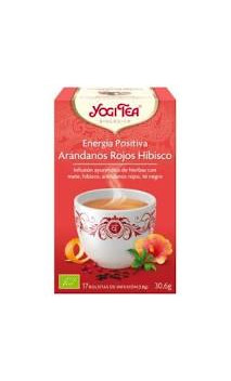 Infusion bio Yogi Tea Énergie Positive Canneberge Hibiscus - YOGI TEA - 17 sachets x 1,8g