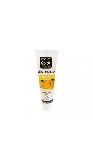 Dentifrice bio pour enfants Sans fluor - Premières dents - Banane - NaturaBIO Cosmetics - 50 ml.