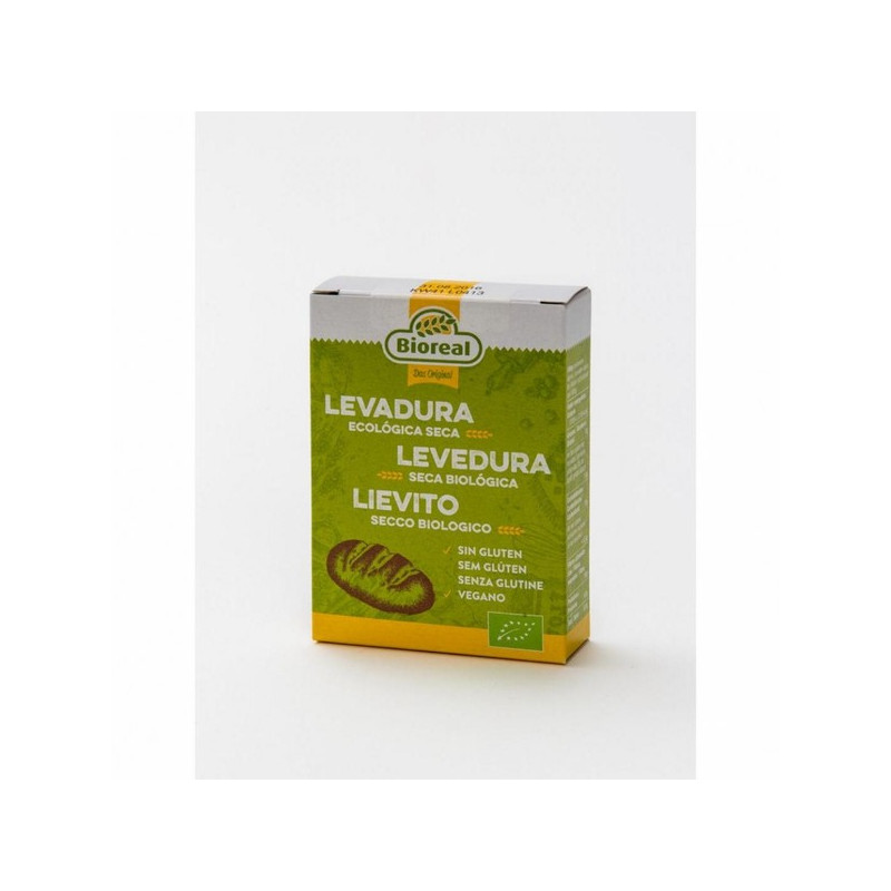 Levure de boulanger sèche active sans gluten BIO Pack 5 Bioreal 5 sachets de 9g BIOFERTA