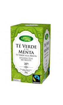 Thé vert menthe Fairtrade BIO - Artemis Bio - 20 sachets