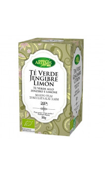 Té Verde Jengibre Limón BIO - Artemis Bio - 20 bolsitas