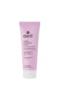 Crema facial ecológica Primeras arrugas - Agua floral rosa - Avril - 50 ml.