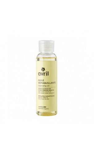 Huile démaquillante bio - Sésame & amande douce - Avril - 100 ml.