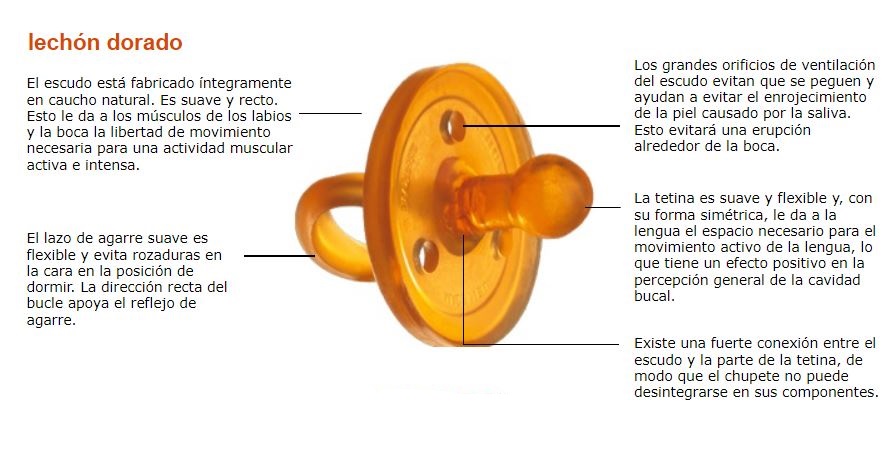 Tétine en caoutchouc naturel pour biberon standard plus de 6 mois - GOLDI -  2 Ud. - BIOFERTA